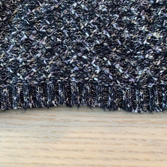 Black & grey sweater with cropped sleeves SZ M - Picture 6 of 6